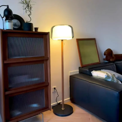 Modern Glass Floor Lamp – Elegant Decorative Lighting for Living Room