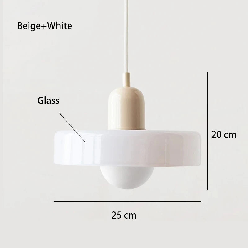 Nordic Glass Bauhaus Chandelier Dining Living Bedroom Pendant Lamp