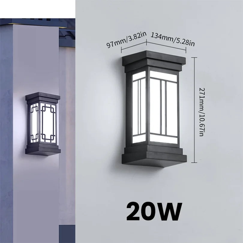Motion Sensor Outdoor Wall Light with Waterproof Design