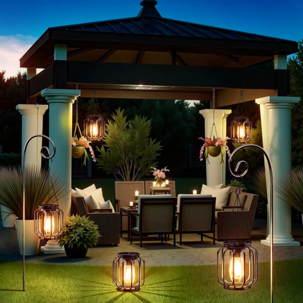 Solar Hanging Lantern for Outdoor Garden Decor