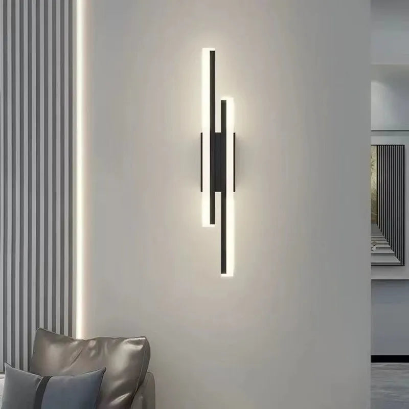 LED Bedroom Wall Sconce Copper Acrylic Living Room Lamp