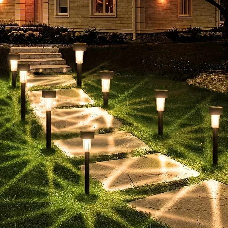 Solar Stainless Steel Pathway Lights for Outdoor Walkways