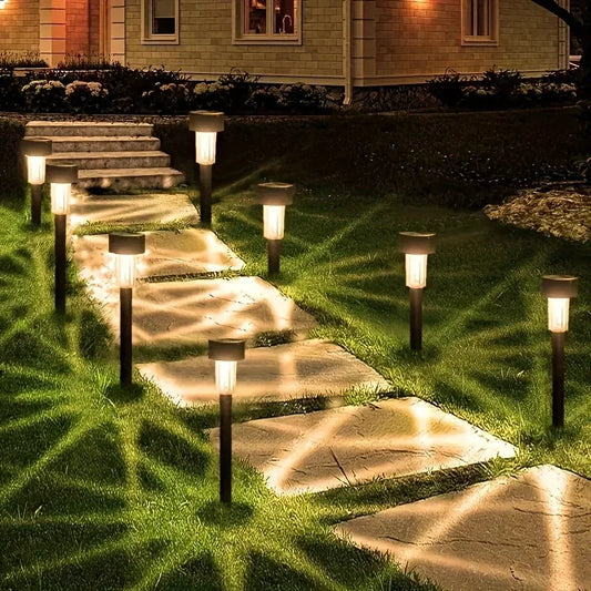 Solar Stainless Steel Pathway Lights for Outdoor Walkways