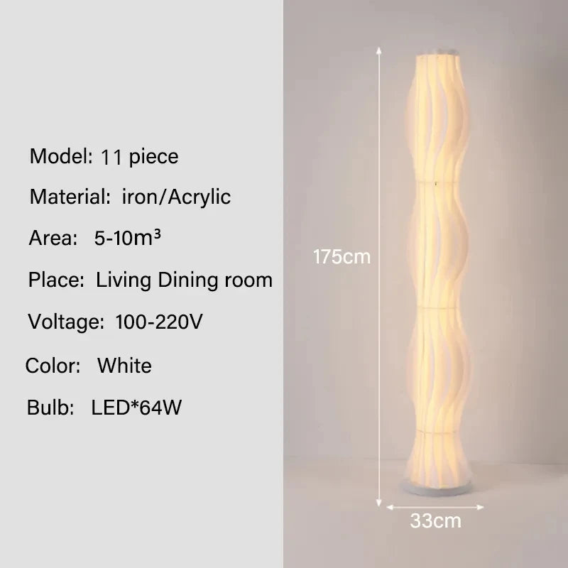 Nordic Grass Skirt Floor Lamp for Bedroom Decor