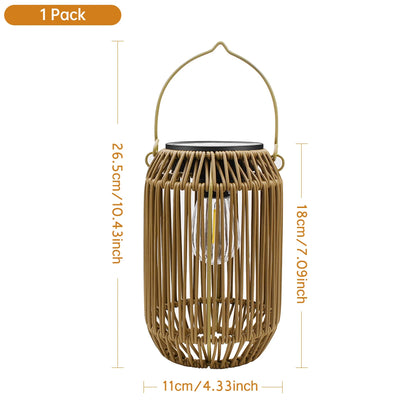 Solar Hanging Lantern Waterproof Boho Garden Yard Light