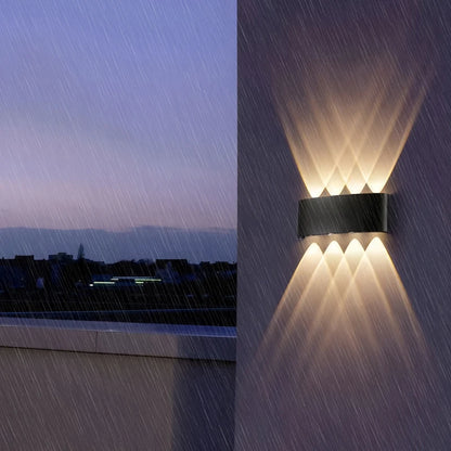 Top and Bottom Shine LED Wall Lamp Waterproof outdoor Light