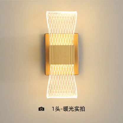 Nordic LED Wall Lamp Modern Bedroom Living Room Sconce