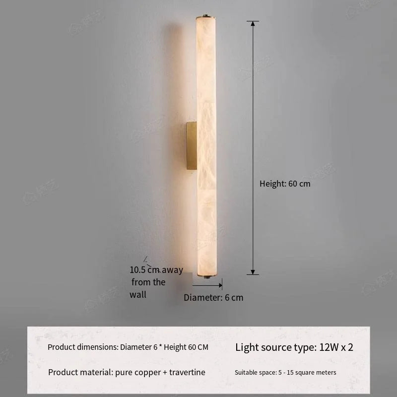 Luxury Marble Texture Wall Lamp for Modern Interiors