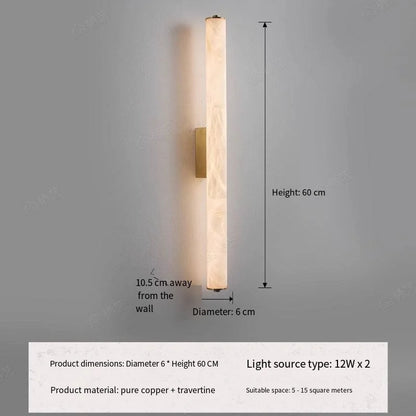 Luxury Marble Texture Wall Lamp for Modern Interiors