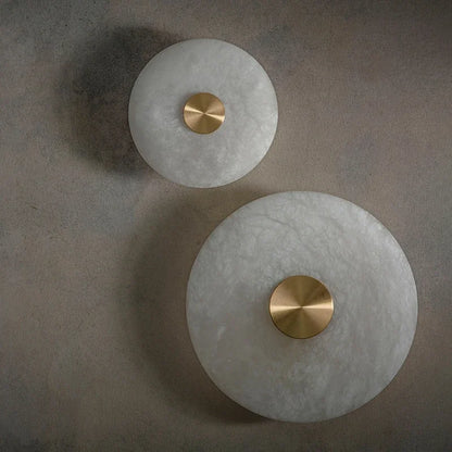 Modern Marble Brass LED Wall Sconce for Hallways