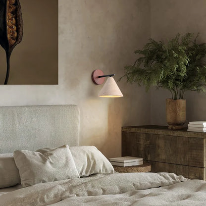 Natural Travertine Stone Wall Sconce for Modern Interiors