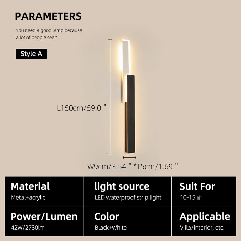 Dimmable Outdoor LED Wall Sconce for Gardens