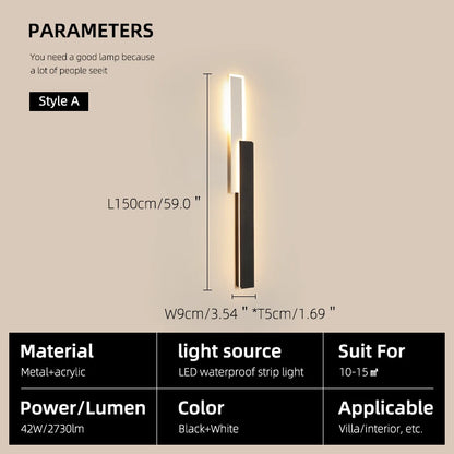Dimmable Outdoor LED Wall Sconce for Gardens