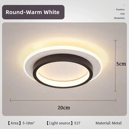 Nordic Gold LED Ceiling Light Modern Hallway Lighting