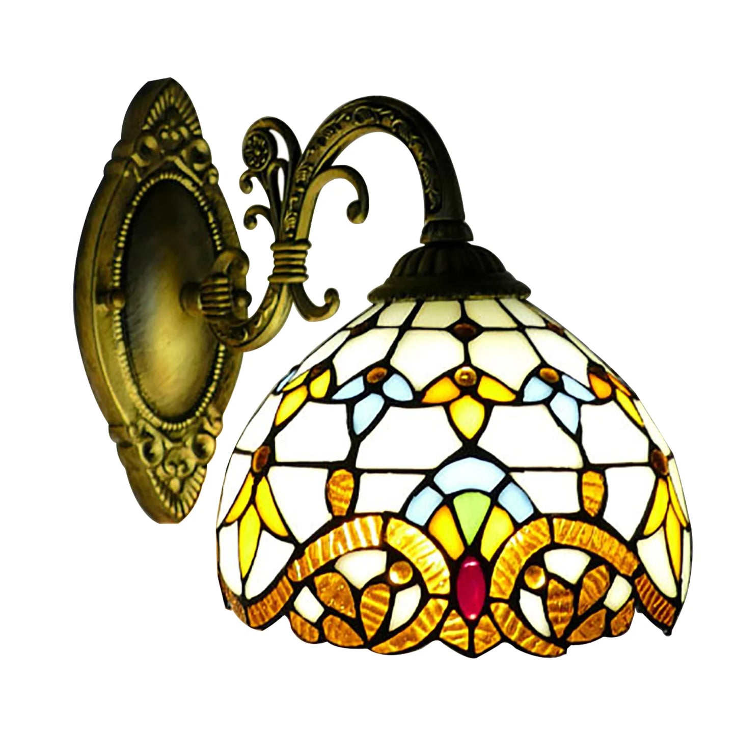 Vintage Tiffany Dome Wall Lamp for Cozy Interiors