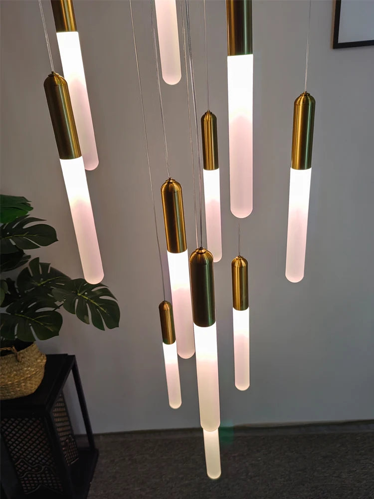 Modern Cylindrical LED Pendant Light for Dining Rooms