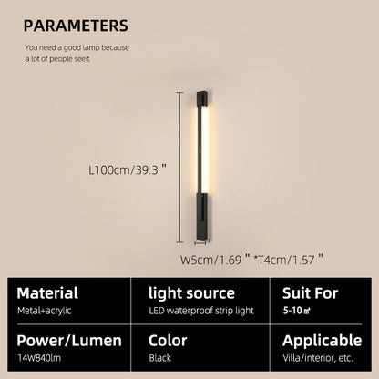 Smart Dimmable Outdoor Wall Light with App Control