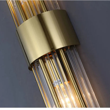 Luxury Gold LED Wall Lamp Modern Bedroom Living Room Light