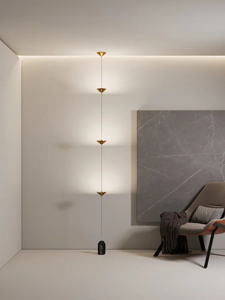Luxury Minimalist Floor Lamp – Modern Black Ambient Lighting for Living Room