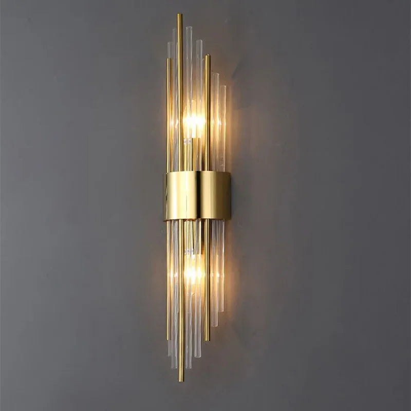 Luxury Gold LED Wall Lamp Modern Bedroom Living Room Light