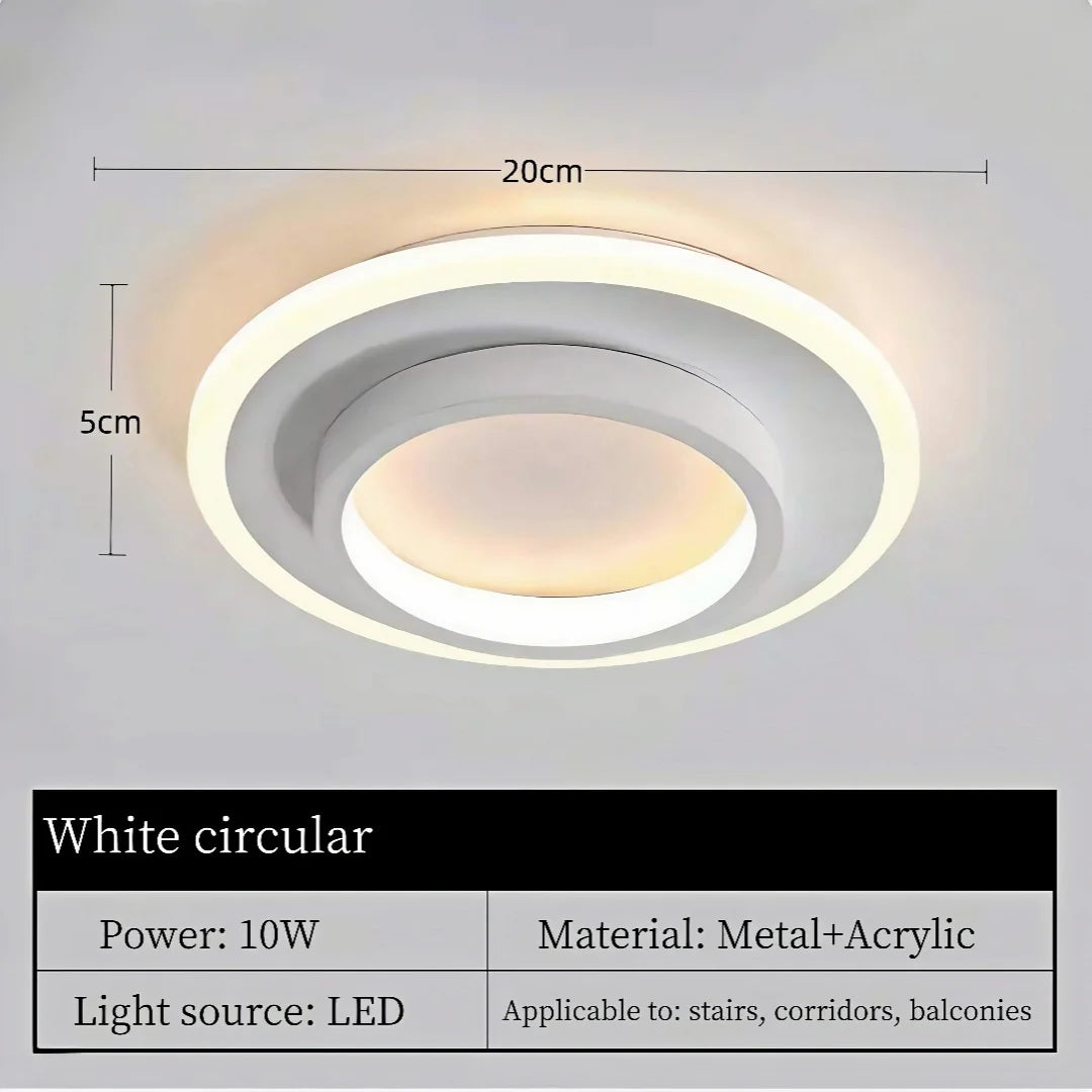 Nordic Gold LED Ceiling Light Modern Hallway Lighting