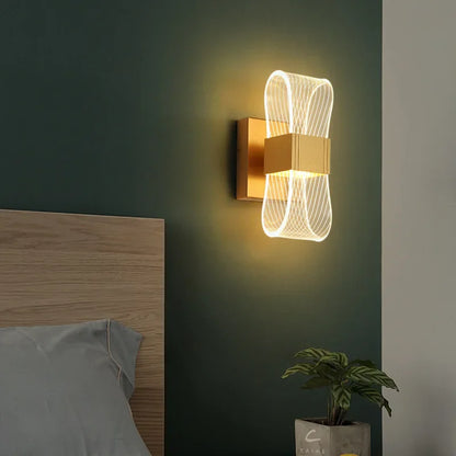 Nordic LED Wall Lamp Modern Bedroom Living Room Sconce