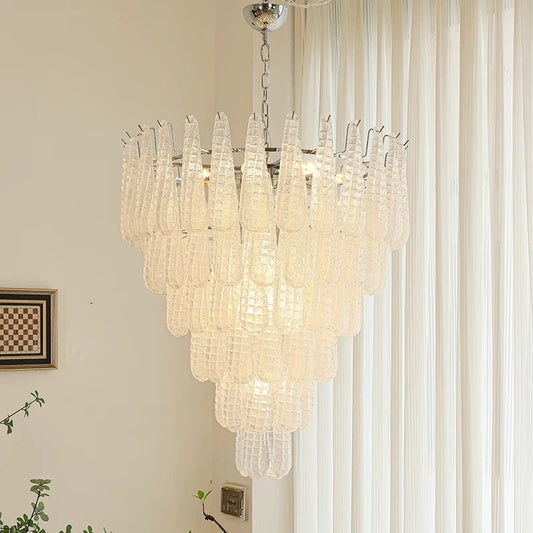Murano Glass Pendant Chandelier for Luxury Staircases