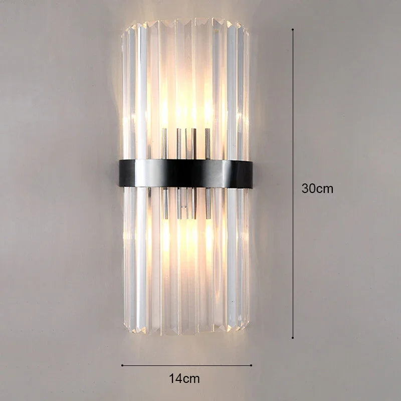 Luxury Gold LED Wall Lamp Modern Bedroom Living Room Light
