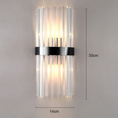 Luxury Gold LED Wall Lamp Modern Bedroom Living Room Light