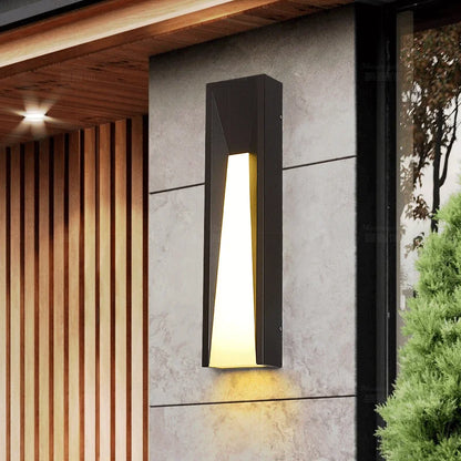 Modern Black Outdoor Wall Sconce for Entryways