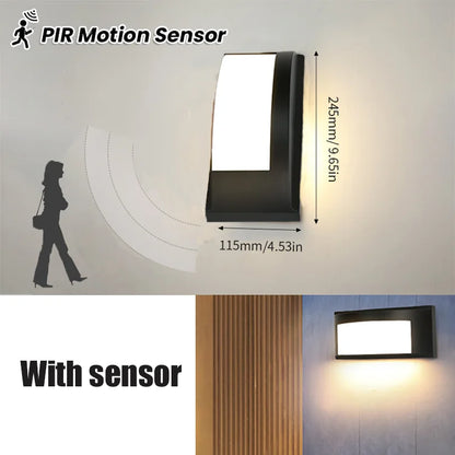 IP66 Motion Sensor Outdoor Wall Light for Porches