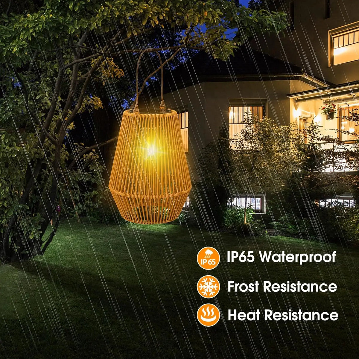 Solar Hanging Lanterns for Patio and Garden Decor