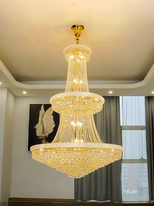 Luxury Crystal Chandelier for Villas and Staircases