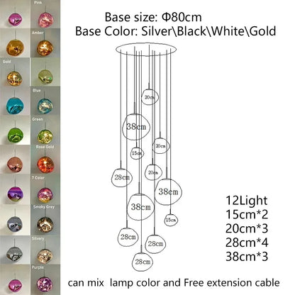 Nordic Lava LED Pendant Kitchen and Living Room Ceiling Lamp