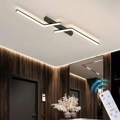Modern LED Line Ceiling Light Living Room Dining Room Fixture