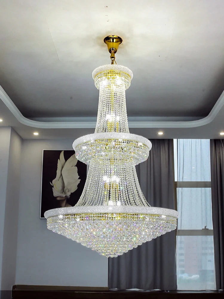 Luxury Crystal Chandelier for Villas and Staircases