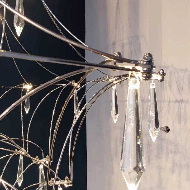Firefly Crystal Chandelier Modern Living Room Ceiling Light