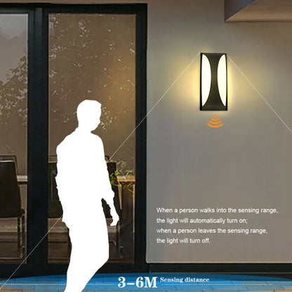 IP66 Motion Sensor Outdoor Wall Light for Porches