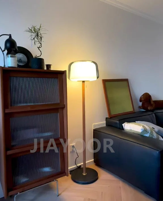 Modern Glass Floor Lamp – Elegant Decorative Lighting for Living Room