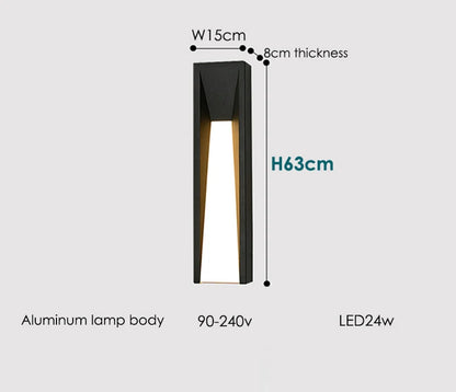 Modern Black Outdoor Wall Sconce for Entryways