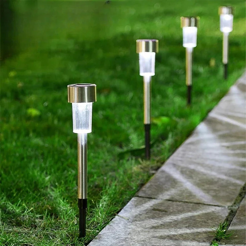 Solar Stainless Steel Pathway Lights for Outdoor Walkways