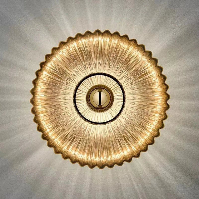 Nordic Glass Wall Sconce LED Bedroom Living Room Lamp