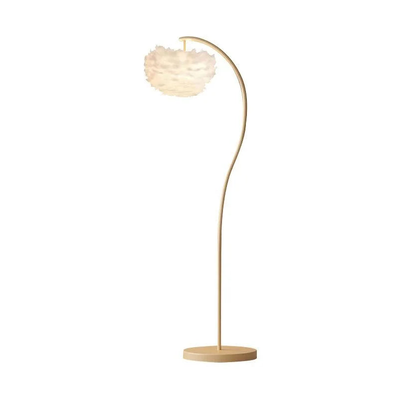 Bohemian Feather Floor Lamp for Soft Ambient Lighting