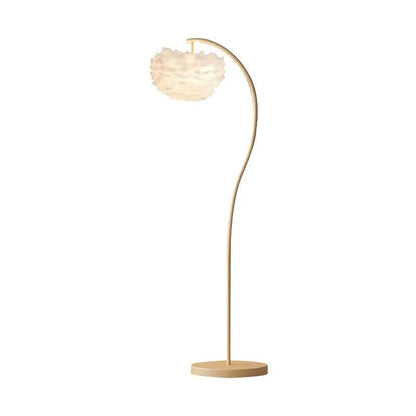 Bohemian Feather Floor Lamp for Soft Ambient Lighting