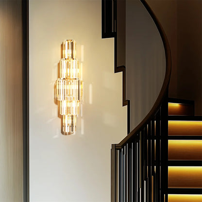Crystal Wall Lamp Modern LED Bedroom Living Room Sconce
