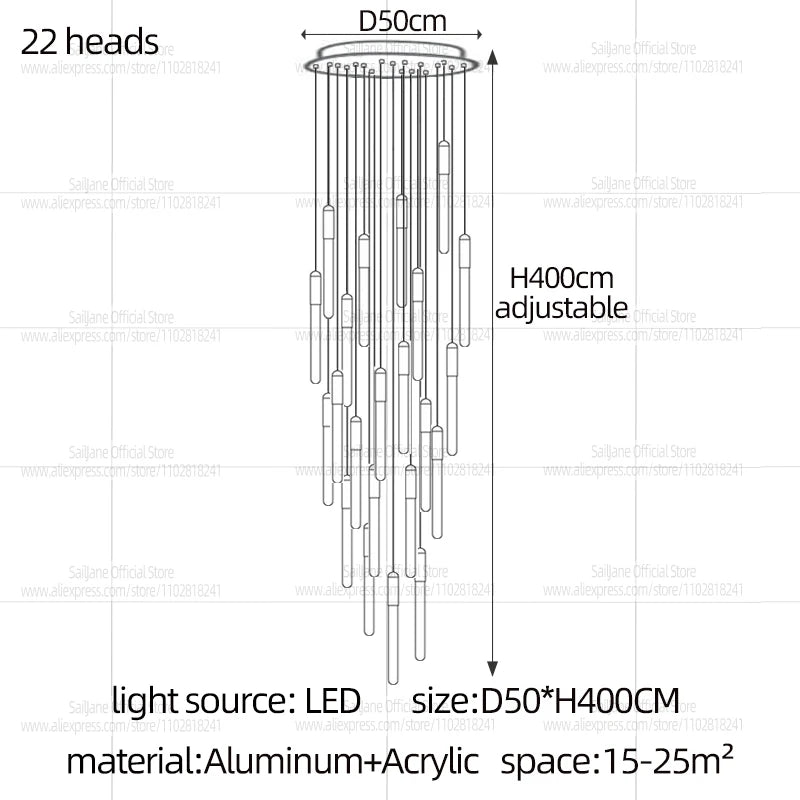 Modern Cylindrical LED Pendant Light for Dining Rooms