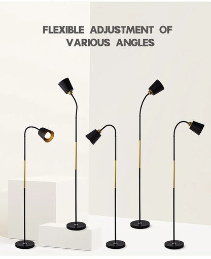 Adjustable LED Floor Lamp – Minimalist Iron Standing Reading Light