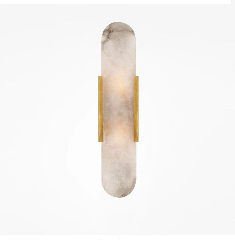 Natural Marble Wall Sconce for Bedrooms and Hallways