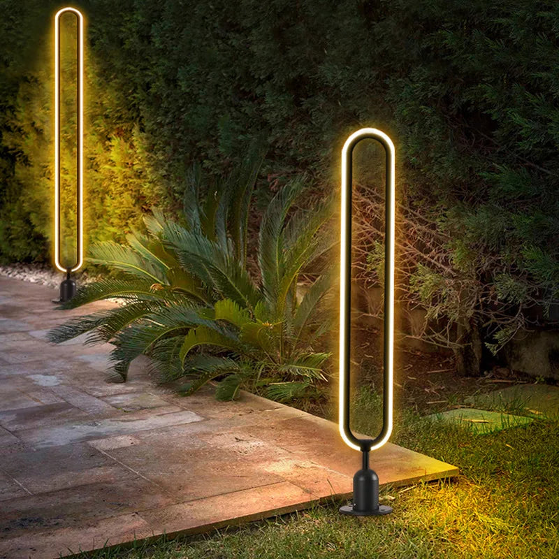Minimalist Outdoor LED Lawn Lamp for Garden Pathways