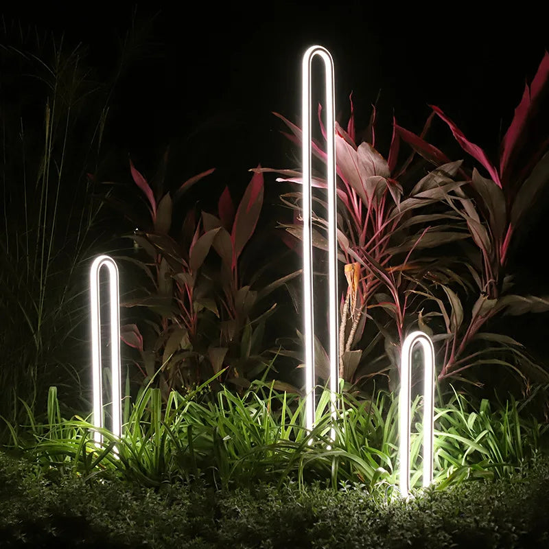 Minimalist Outdoor LED Lawn Lamp for Garden Pathways